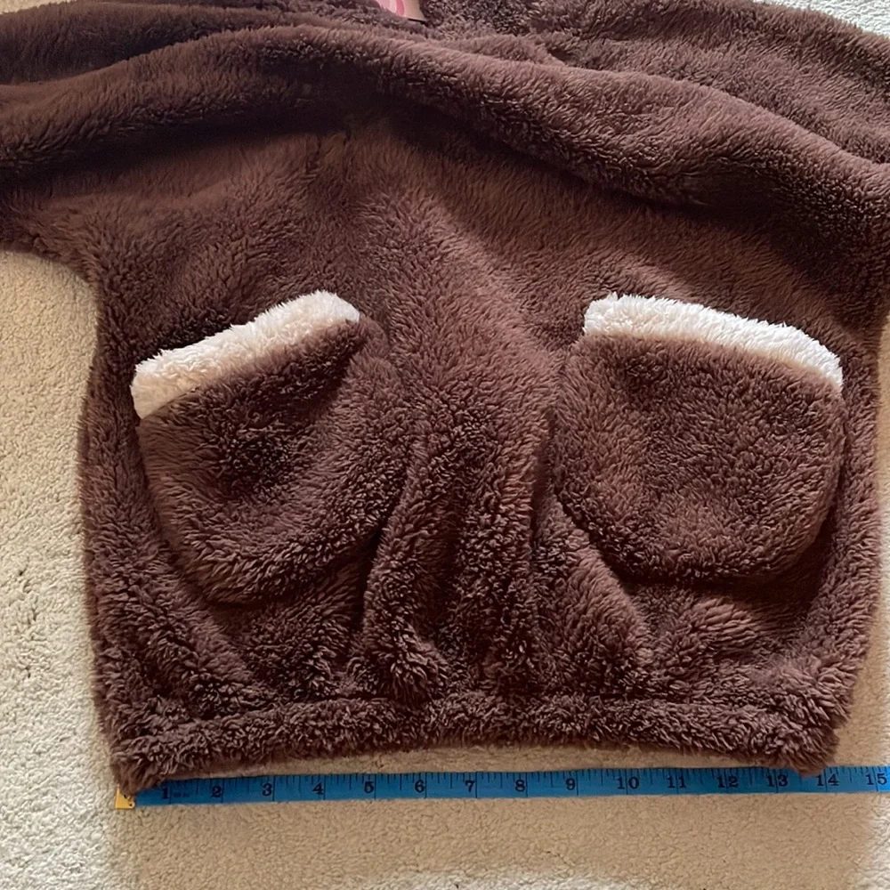Bear super warm sherpa Costume Pajamas set